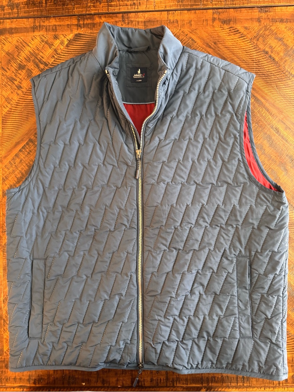 Johnnie-O Belfry Quilted Puffer Vest Jacket Men's Size XL